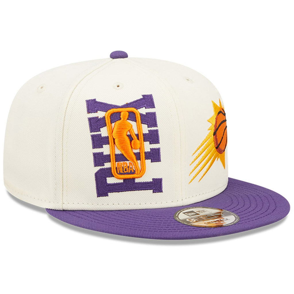 Phoenix Suns New Era 2022 NBA Draft 9FIFTY Snapback Adjustable Hat - Cream/Purple product image 3, provided for visual