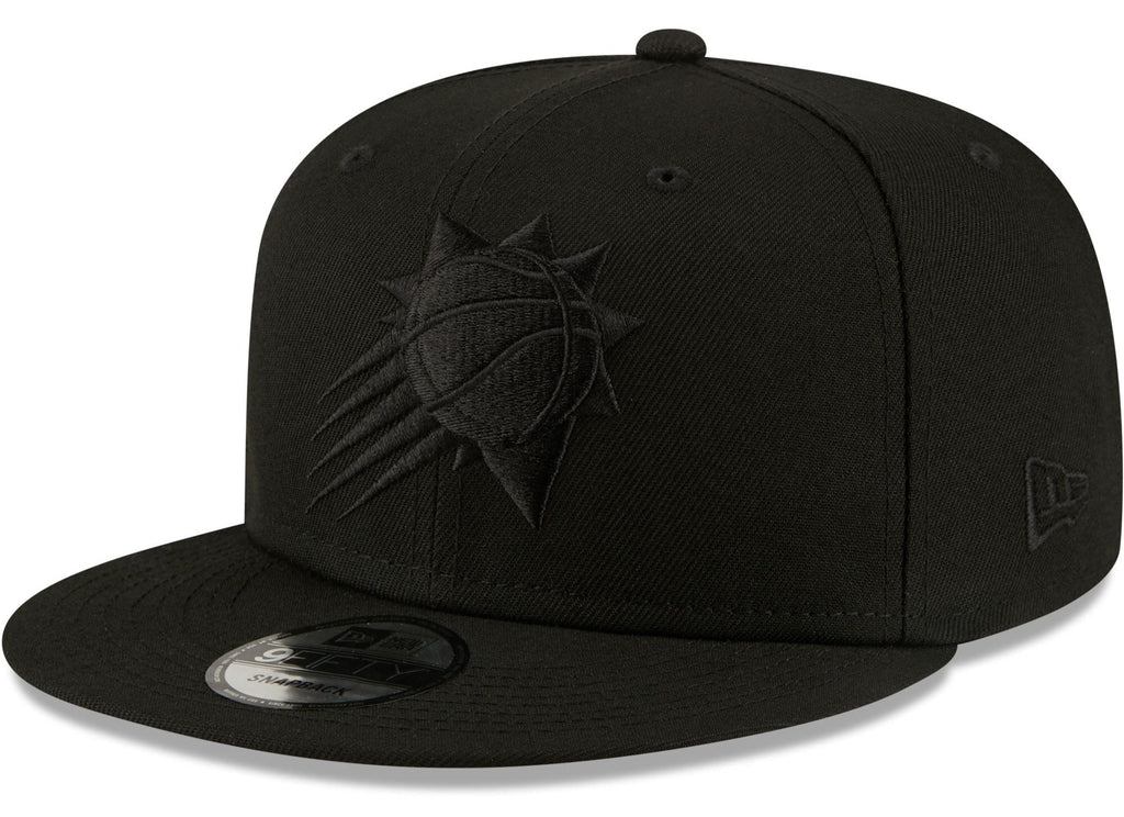 Phoenix Suns New Era Black On Black Color Pack 9FIFTY Snapback Hat for Men product image 1, provided for visual reference