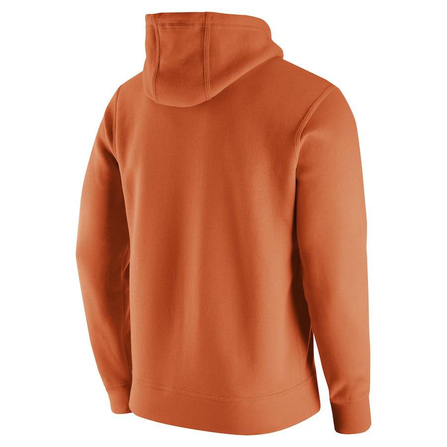 Texas Longhorns Nike Burnt Orange Club Fleece Hoodie for Men product image 3, provided for visual reference and product