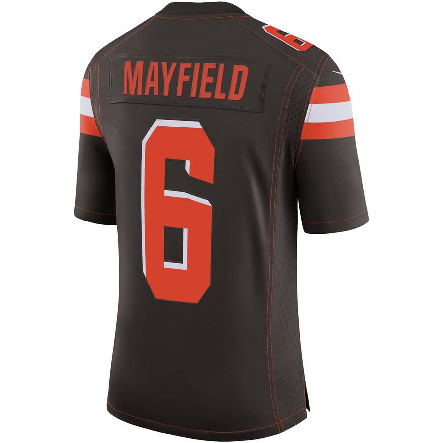 Cleveland Browns Baker Mayfield Nike Brown Speed Machine Limited Jersey for Men product image 3, provided for visual