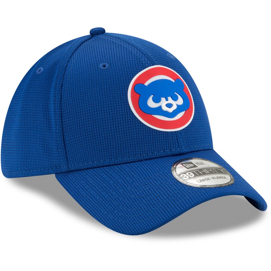 Chicago Cubs New Era Royal 2020 Clubhouse 39THIRTY Flex Hat for Men product image 3, provided for visual reference and