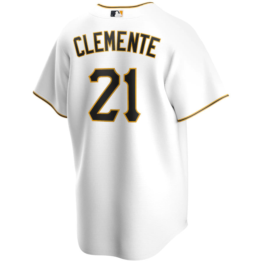 Pittsburgh Pirates Roberto Clemente Nike White Home Replica Jersey for Men product image 2, provided for visual reference