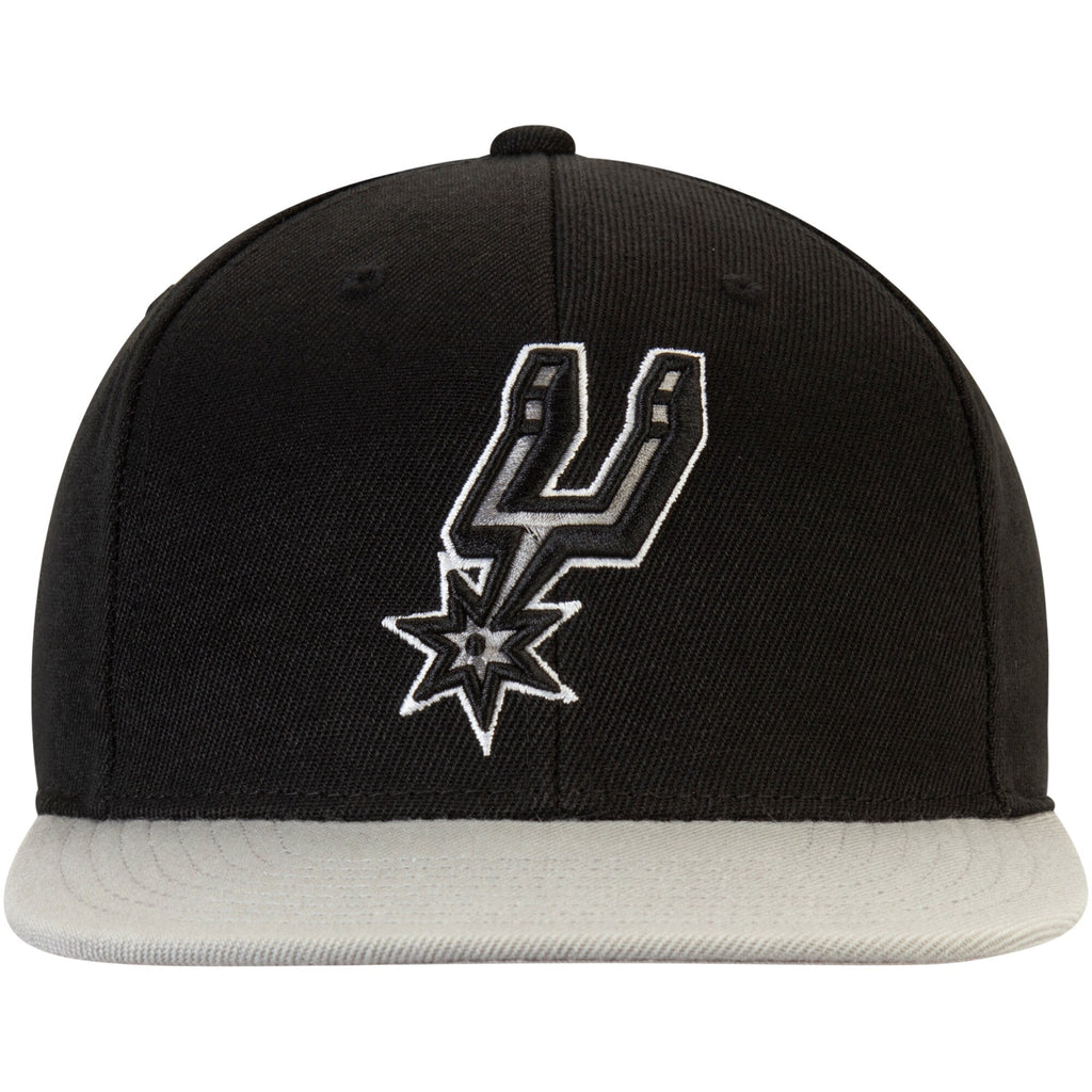 Mitchell & Ness San Antonio Spurs Core 2 Tone Black/Gray Adjustable Snapback Hat for Men product image 2, provided for