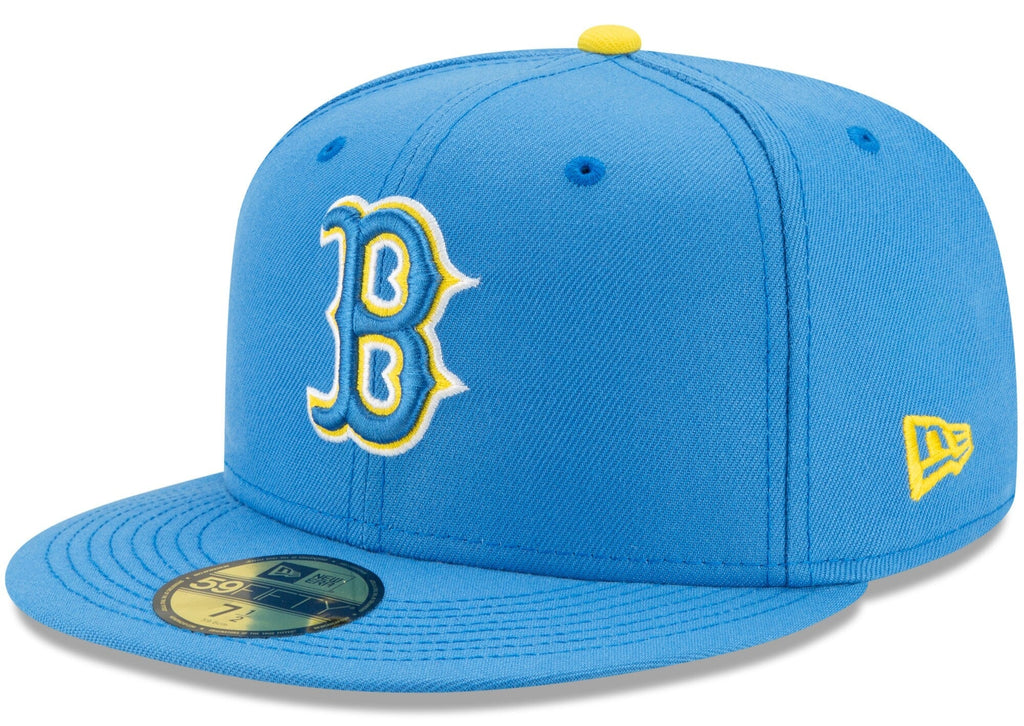 Boston Red Sox New Era Light Blue City Connect 59FIFTY Fitted Hat for Men product image 1, provided for visual reference and