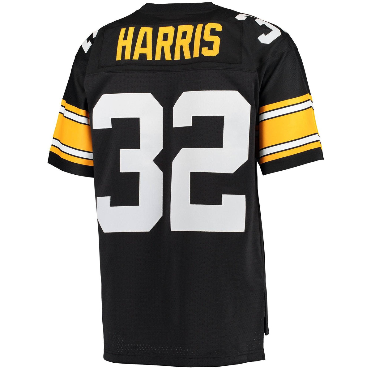 Pittsburgh Steelers Franco Harris Mitchell & Ness Black Retired Player Replica Jersey for Men product image 2, provided for