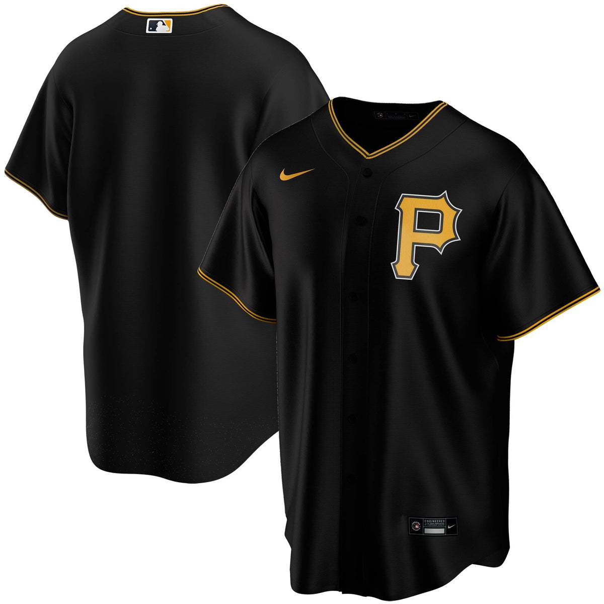 Pittsburgh Pirates Nike Black Alternate Replica Team Jersey for Men product image 1, provided for visual reference and
