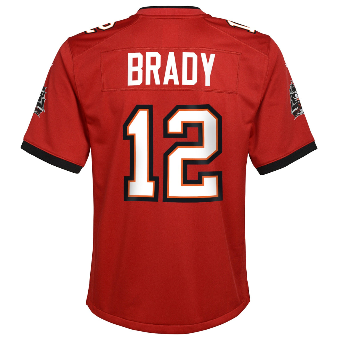 Youth Tampa Bay Buccaneers Tom Brady Nike Red Game Jersey product image 3, provided for visual reference and product detail