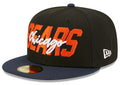 Chicago Bears New Era Black/Navy 2022 NFL Draft On Stage 59FIFTY Fitted Hat for Men product image 1, provided for visual