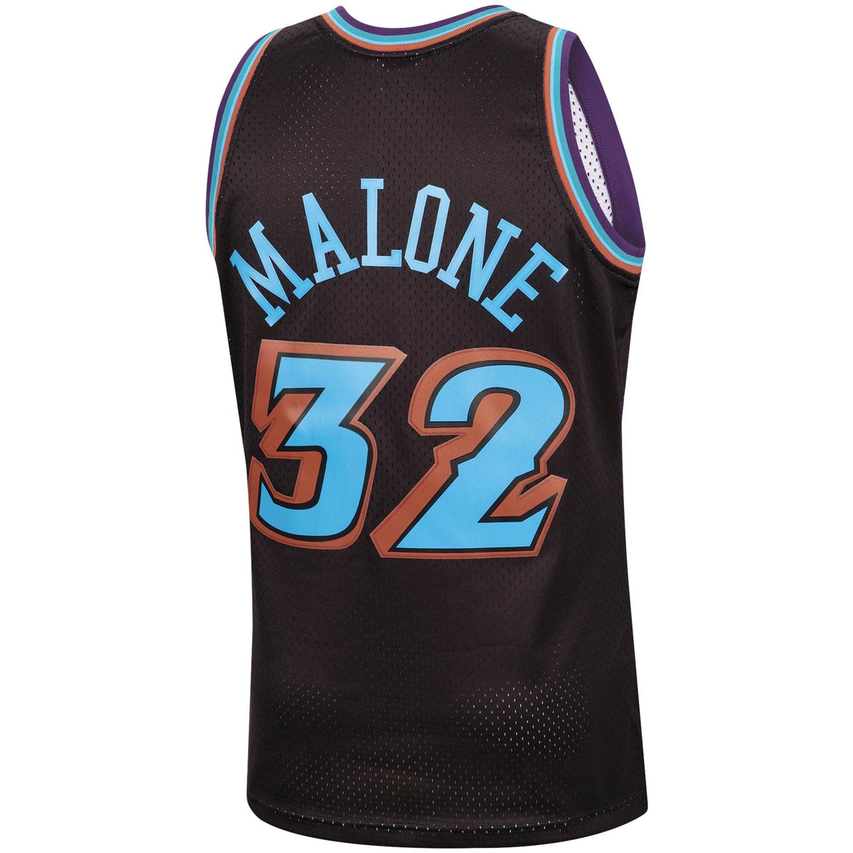 Mitchell & Ness Karl Malone Black Utah Jazz 1996-97 Hardwood Classics Reload Swingman Jersey for Men product image 3,
