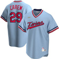 Nike Rod Carew Blue Cooperstown Collection Player Jersey for Men product image 1, provided for visual reference and product