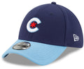 Chicago Cubs New Era Navy/Light Blue City Connect 39THIRTY Flex Hat for Men product image 1, provided for visual reference