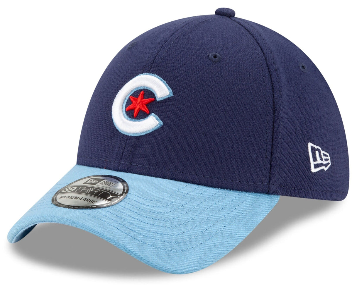 Chicago Cubs New Era Navy/Light Blue City Connect 39THIRTY Flex Hat for Men product image 1, provided for visual reference