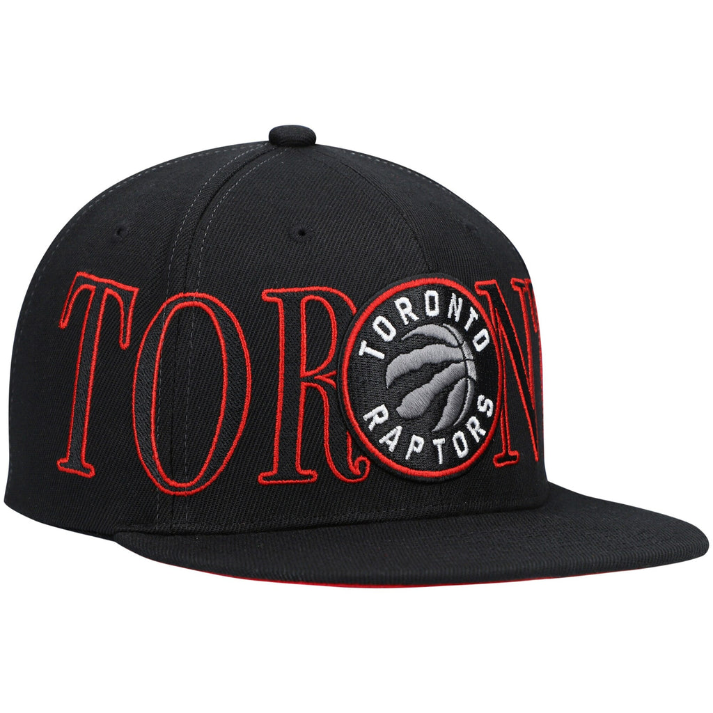 Mitchell & Ness Black Toronto Raptors Winner Circle Snapback Hat for Men product image 3, provided for visual reference and