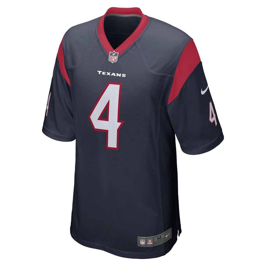 Youth Houston Texans Deshaun Watson Nike Navy Game Jersey product image 3, provided for visual reference and product detail