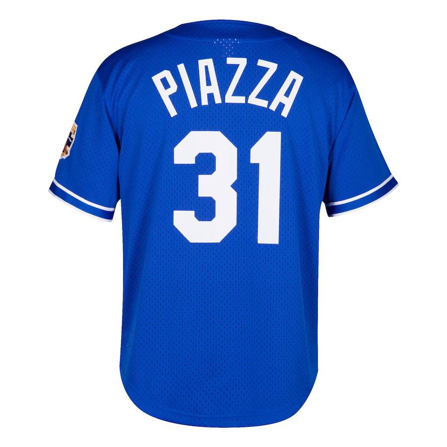 Los Angeles Dodgers Mike Piazza Mitchell & Ness Royal Cooperstown Collection Mesh Batting Practice Jersey for Men product