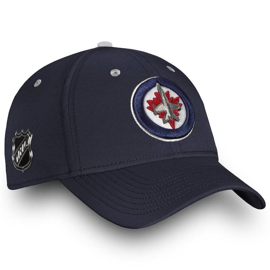 Winnipeg Jets Fanatics Branded Navy Authentic Pro Rinkside Speed Flex Hat for Men product image 3, provided for visual