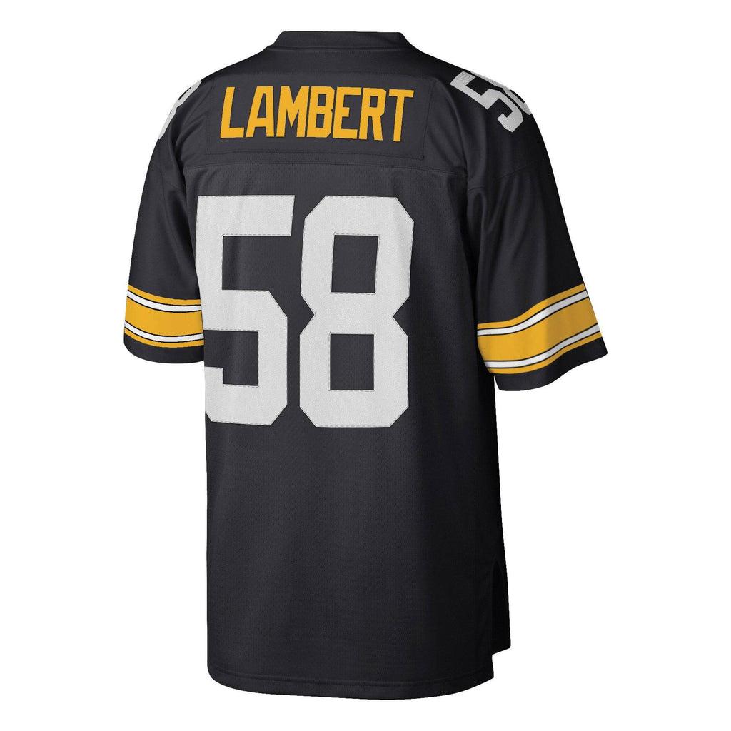 Pittsburgh Steelers Jack Lambert Mitchell & Ness Black Replica Legacy Jersey for Men product image 3, provided for visual