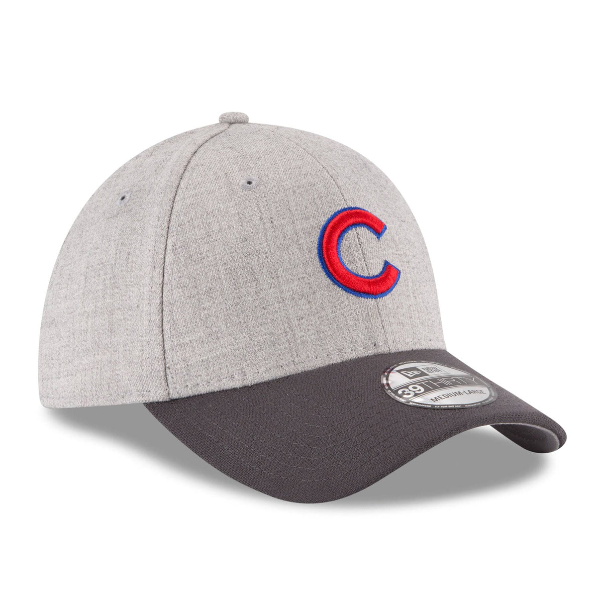 Chicago Cubs New Era Heathered Gray/Graphite Change Up Classic 39THIRTY Flex Hat for Men product image 3, provided for