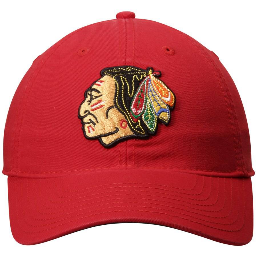 CCM Chicago Blackhawks Red 1961 Logo Adjustable Slouch Hat product image 2, provided for visual reference and product detail