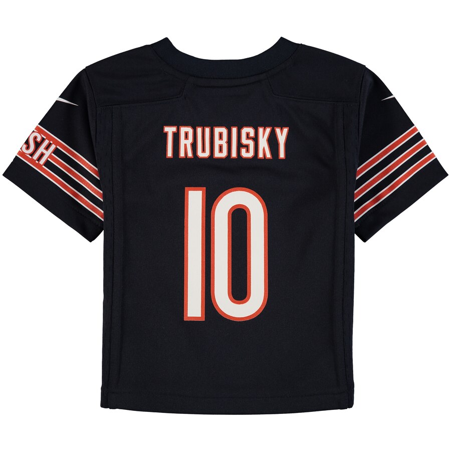 Infant Chicago Bears Mitchell Trubisky Nike Navy Game Jersey product image 2, provided for visual reference and product