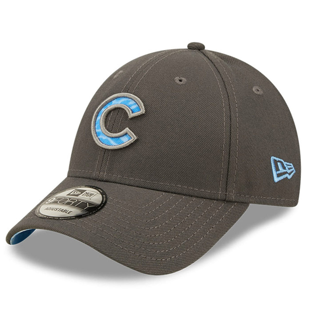 Chicago Cubs New Era Graphite 2022 Father's Day 9FORTY Adjustable Hat for Men product image 1, provided for visual reference