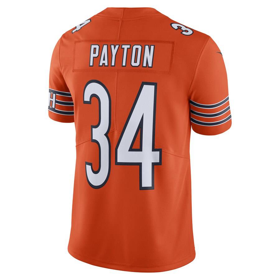 Chicago Bears Walter Payton Nike Orange Alternate Vapor Untouchable Limited Retired Player Jersey for Men product image 3,