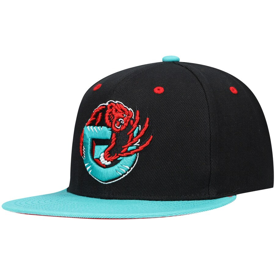 Mitchell & Ness Black/Turquoise Vancouver Grizzlies Hardwood Classics Reload 2.0 Snapback Hat for Men product image 1,