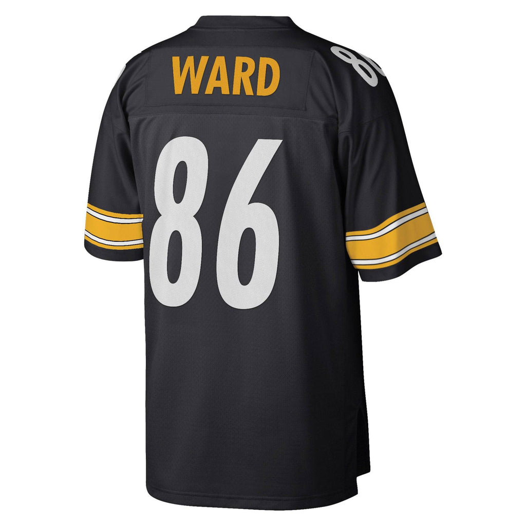 Pittsburgh Steelers Hines Ward Mitchell & Ness Black 2005 Legacy Replica Jersey for Men product image 2, provided for visual