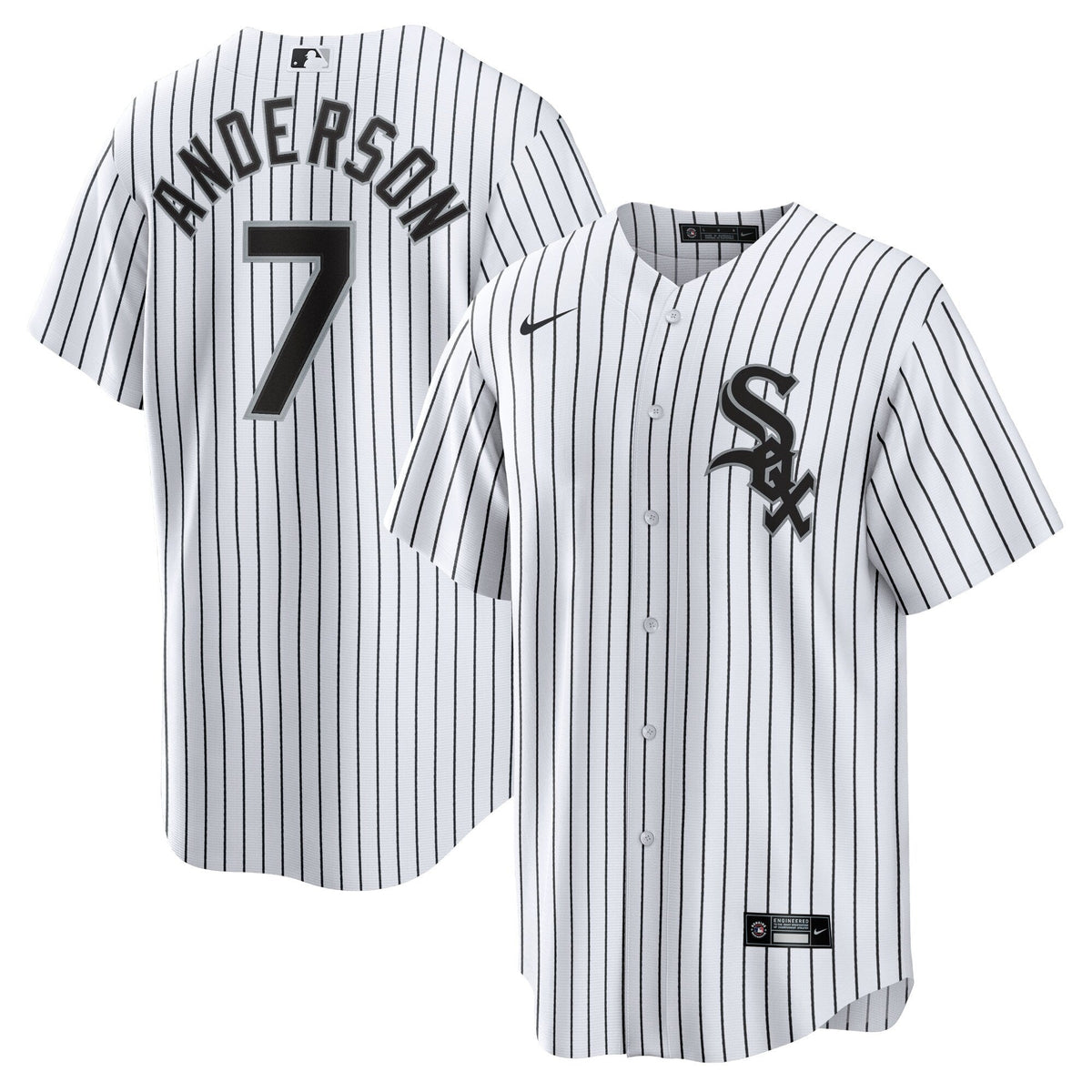 Chicago White Sox Tim Anderson Nike Home White Replica Player Name Jersey for Men product image 1, provided for visual