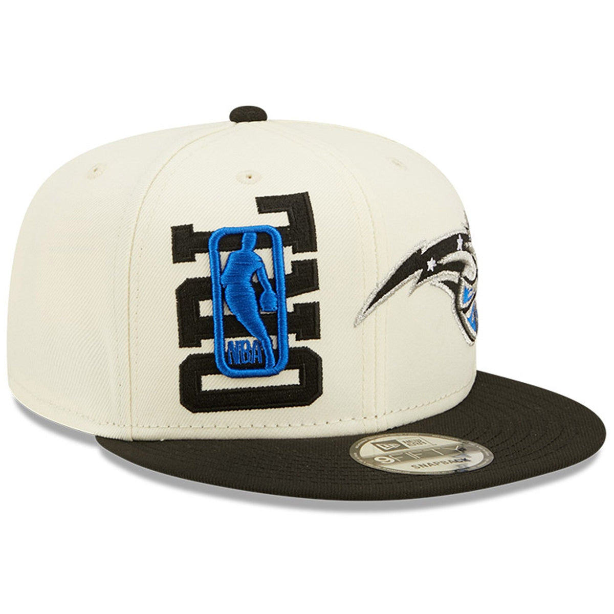 Orlando Magic New Era 2022 NBA Draft 9FIFTY Snapback Adjustable Hat - Cream/Black product image 3, provided for visual
