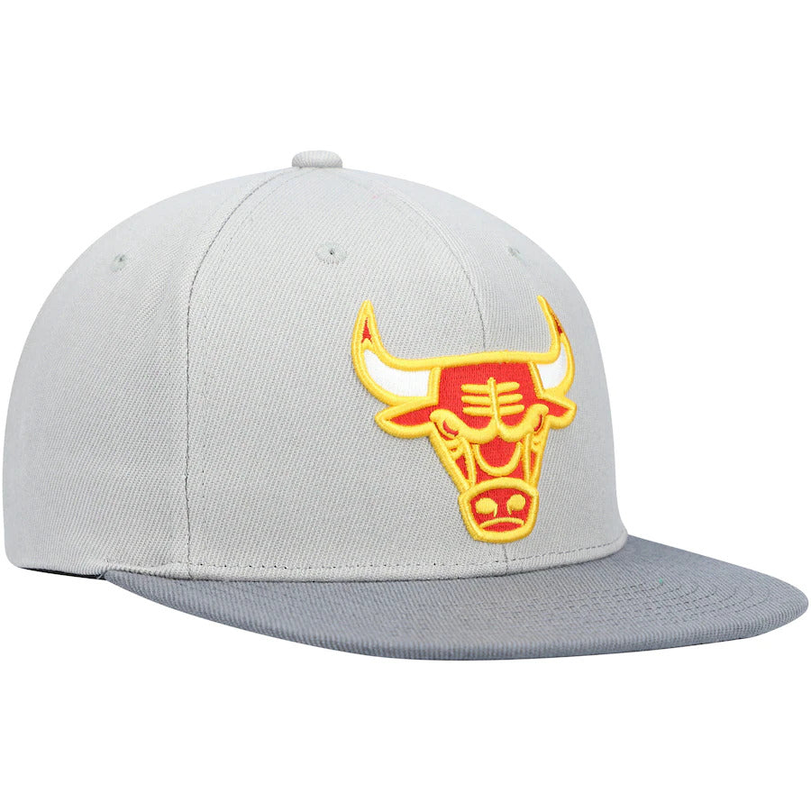 Mitchell & Ness Chicago Bulls NBA Cool Grey 3 Adjustable Snapback for Men product image 3, provided for visual reference and