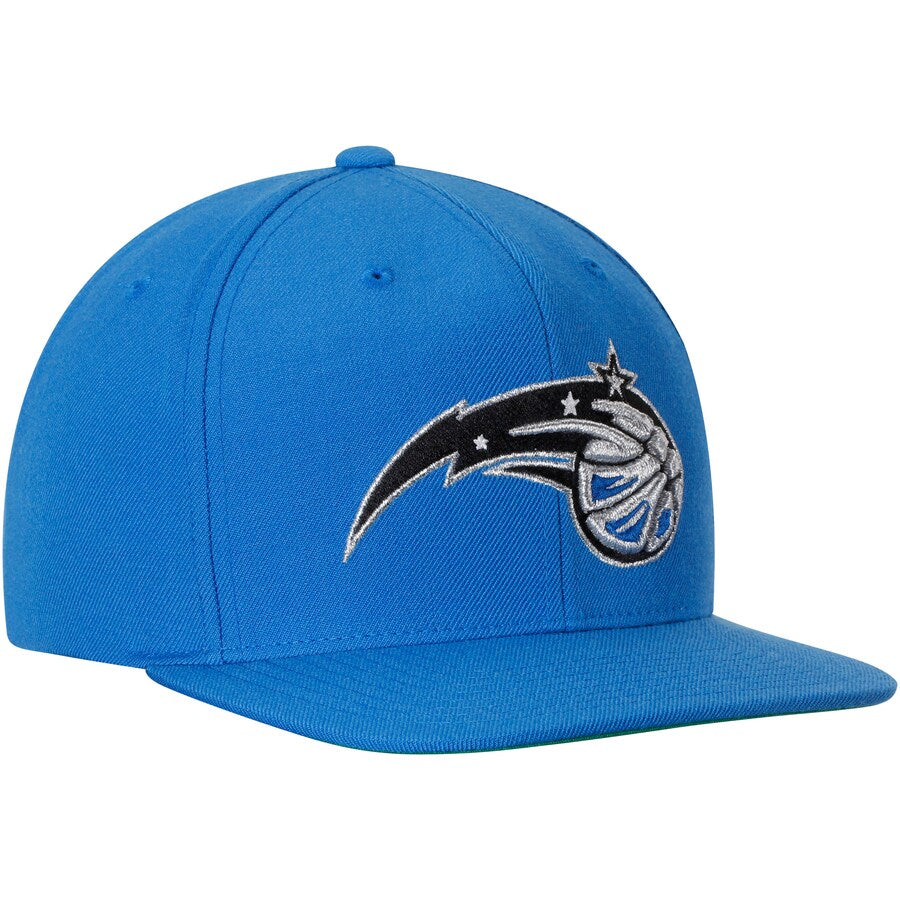 Orlando Magic NBA Core Basic Blue Mitchell & Ness Snapback Hat for Men product image 3, provided for visual reference and