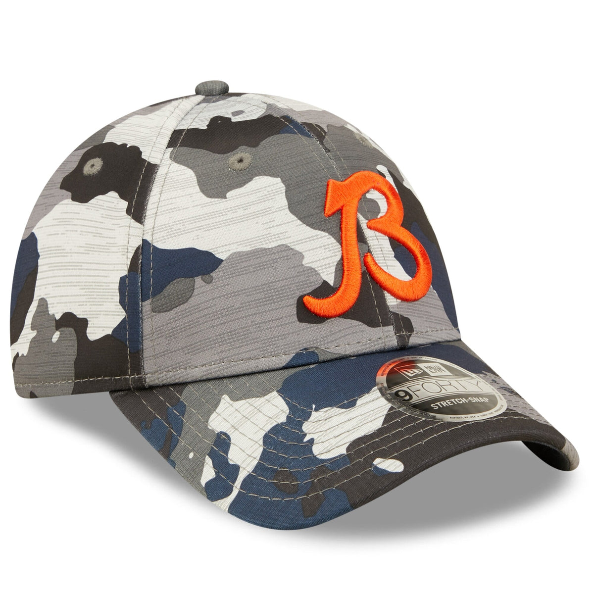 Chicago Bears New Era Camo 2022 NFL Training Camp Official Script 9FORTY Adjustable Hat for Men product image 3, provided