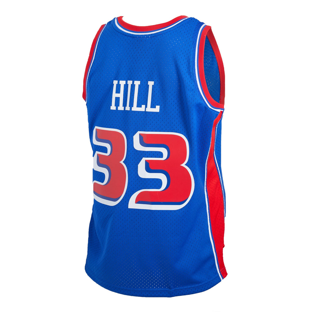 Detroit Pistons Grant Hill Mitchell & Ness Blue 1998-99 Hardwood Classics Reload 2.0 Swingman Jersey for Men product image