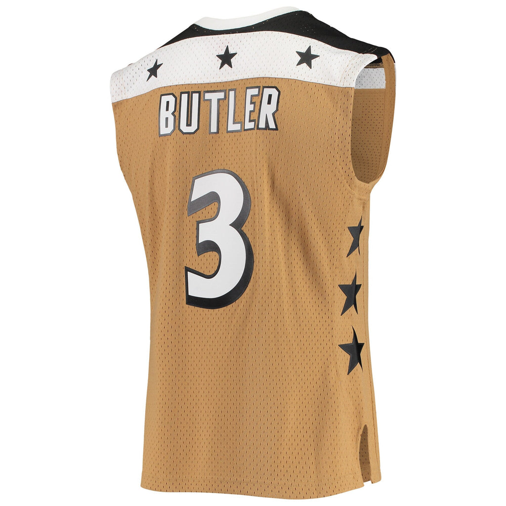 Caron Butler Washington Wizards Mitchell & Ness 2007-08 Hardwood Classics Swingman Jersey - Gold for Men product image 3,