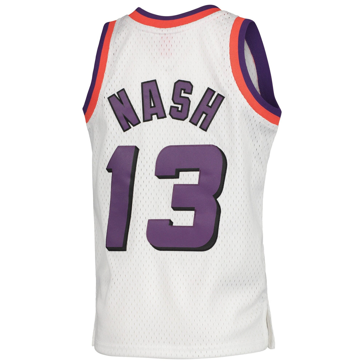 Youth Phoenix Suns Steve Nash Mitchell & Ness White 1996-97 Hardwood Classics Swingman Jersey product image 3, provided for