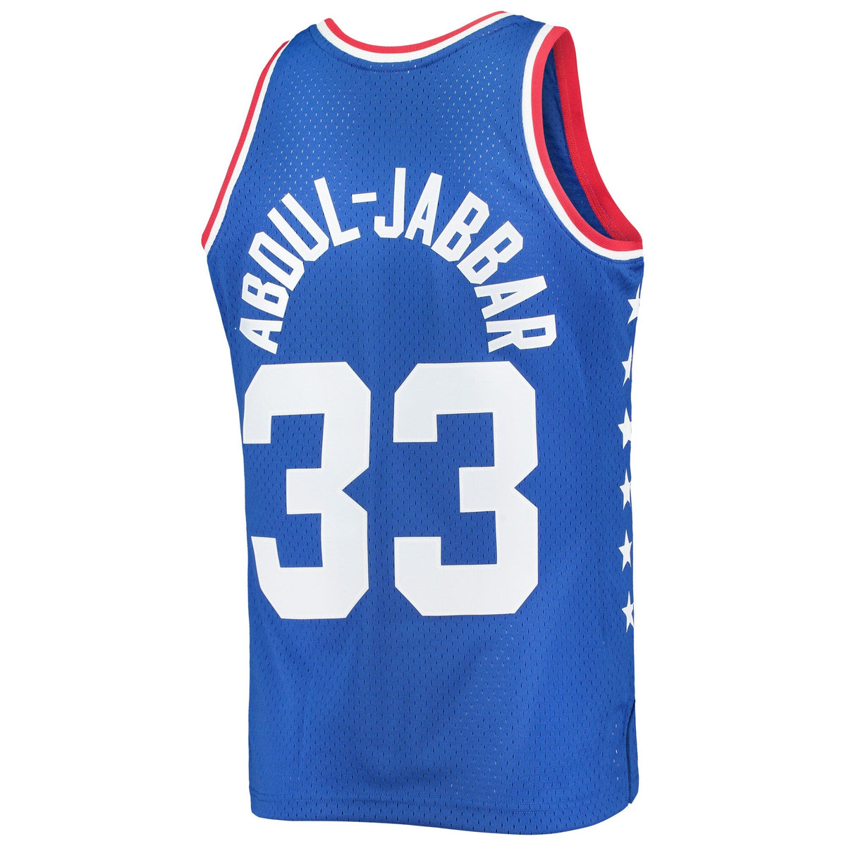 Mitchell & Ness Kareem Abdul-Jabbar Royal Western Conference 1985 NBA All-Star Game Swingman Jersey for Men product image 3,