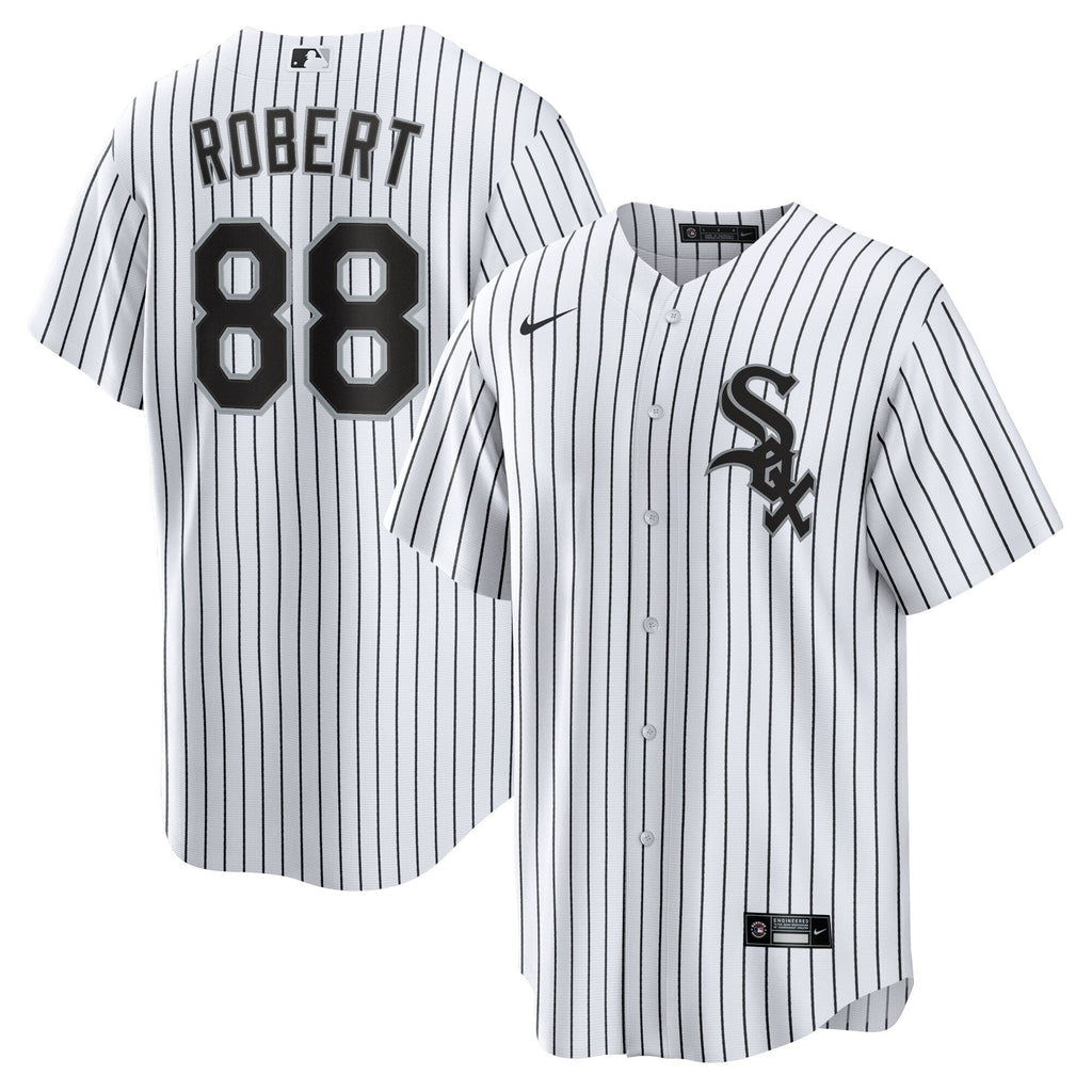 Chicago White Sox Luis Robert Nike White Replica Player Name Jersey for Men product image 1, provided for visual reference