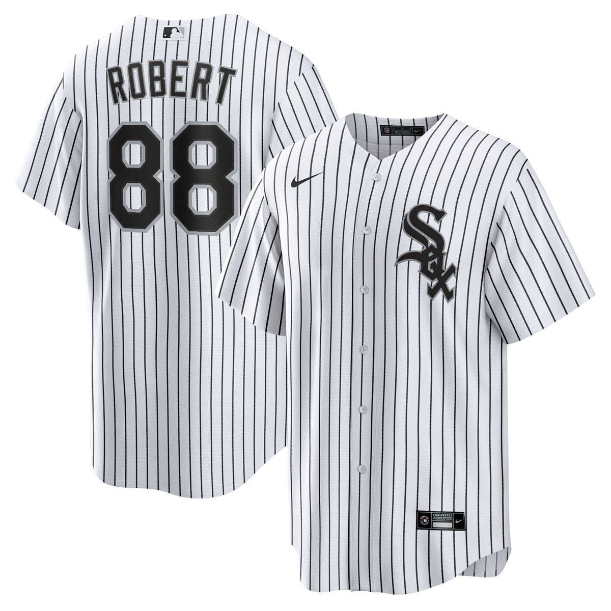 Chicago White Sox Luis Robert Nike White Replica Player Name Jersey for Men product image 1, provided for visual reference