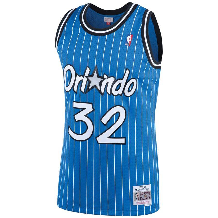 Men’s Shaquille O’Neal Orlando Magic 1994-95 Blue Swingman Replica Jersey By Mitchell & Ness product image 2, provided for