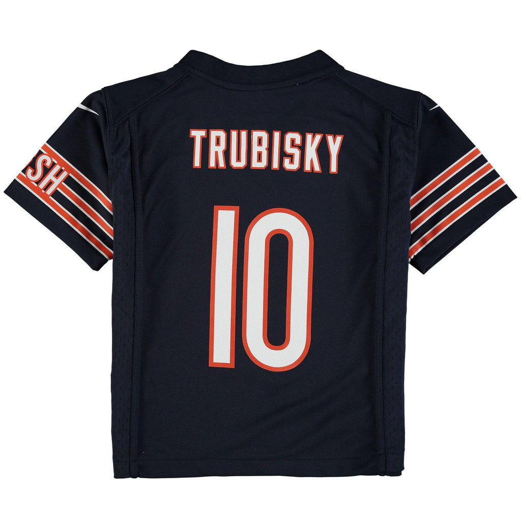 Chicago Bears Mitchell Trubisky Child Nike Navy Game Jersey product image 2, provided for visual reference and product