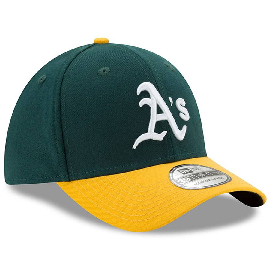 Oakland Athletics New Era Green/Yellow MLB Team Classic 39THIRTY Flex Hat for Men product image 3, provided for visual