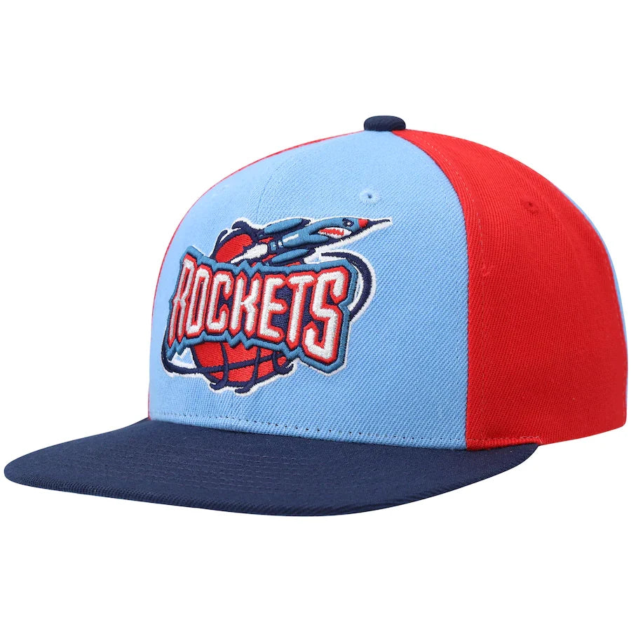 Houston Rockets NBA On The Block Mitchell & Ness Snapback Hat product image 3, provided for visual reference and product
