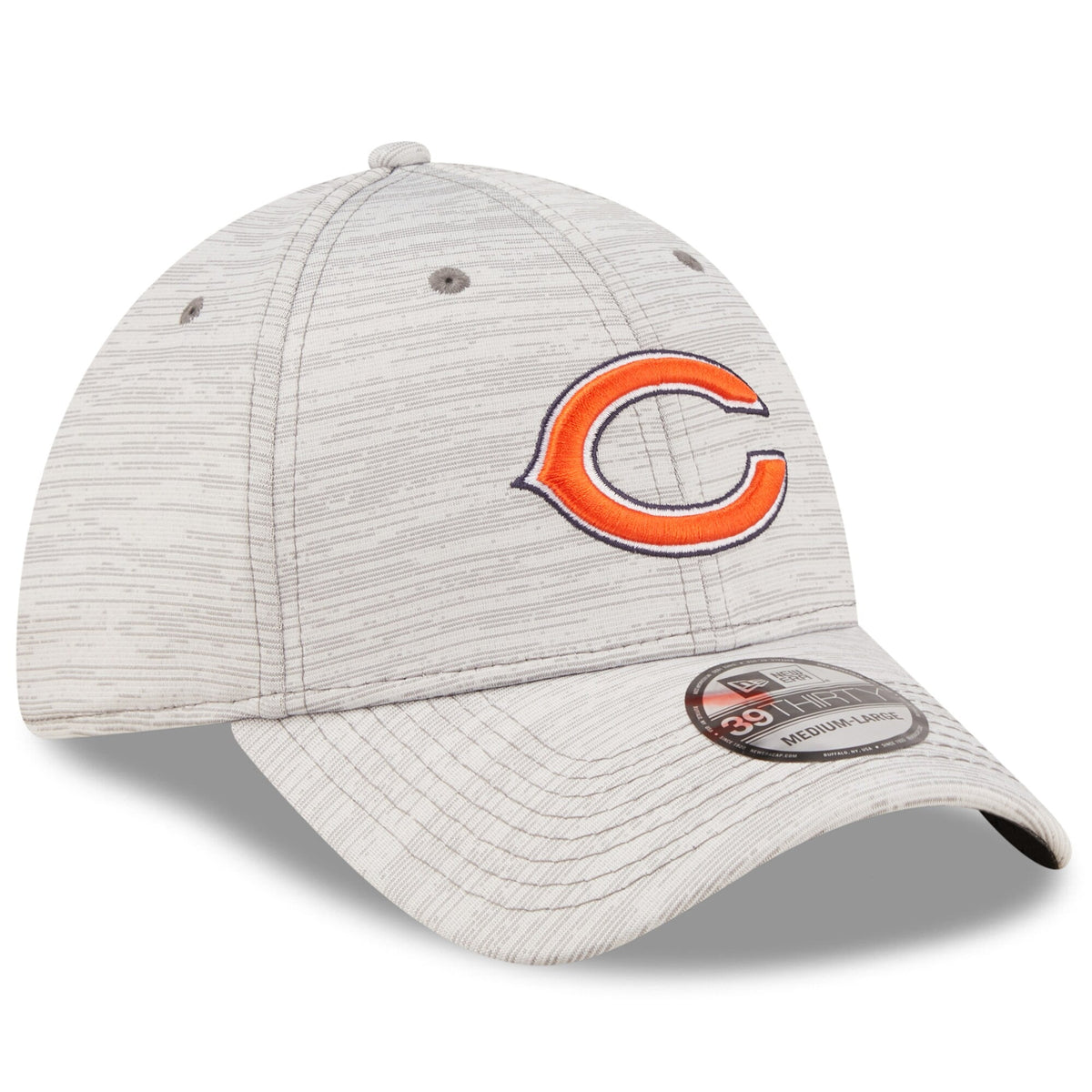 Chicago Bears New Era Gray 2022 NFL Training Camp Official Coach 39THIRTY Flex Hat for Men product image 3, provided for