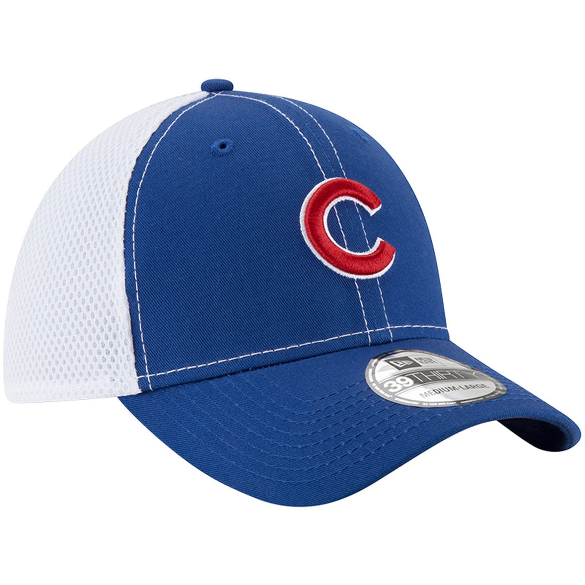 Chicago Cubs New Era Royal/White Semester Neo 39THIRTY Flex Hat for Men product image 3, provided for visual reference and