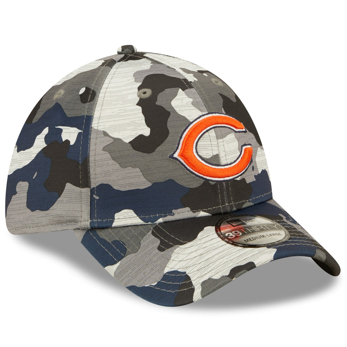 Chicago Bears New Era Camo 2022 NFL Training Camp Official 39THIRTY Flex Hat for Men product image 3, provided for visual