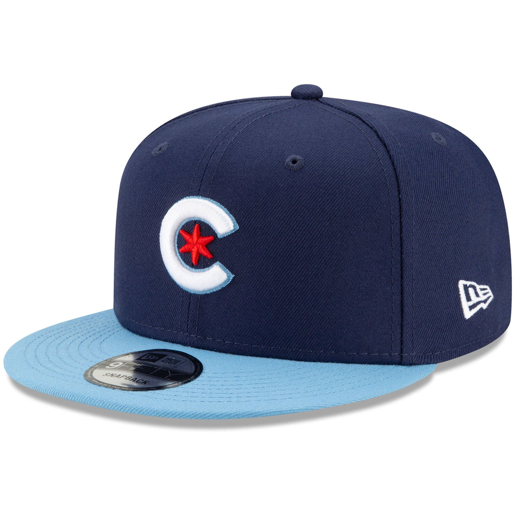 Chicago Cubs New Era Navy/Light Blue City Connect 9FIFTY Snapback Adjustable Hat for Men product image 1, provided for