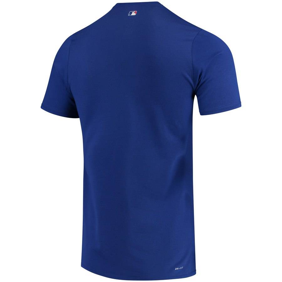 Chicago Cubs Nike Authentic Collection Performance T-Shirt - Royal product image 3, provided for visual reference and