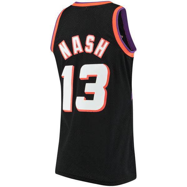 Phoenix Suns Steve Nash Mitchell & Ness Black 1996-97 Hardwood Classics Swingman Jersey for Men product image 3, provided