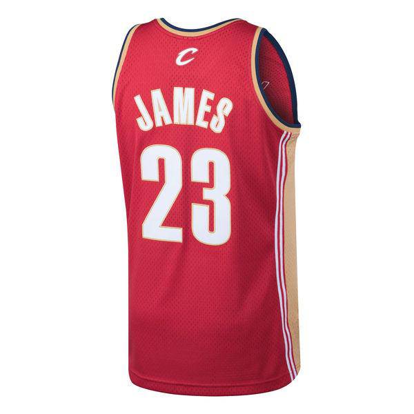 Mens Cleveland Cavaliers LeBron James Mitchell & Ness Wine 2003-04 Hardwood Classics Swingman Jersey product image 2,